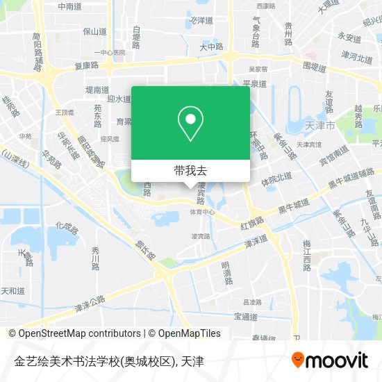 金艺绘美术书法学校(奥城校区)地图