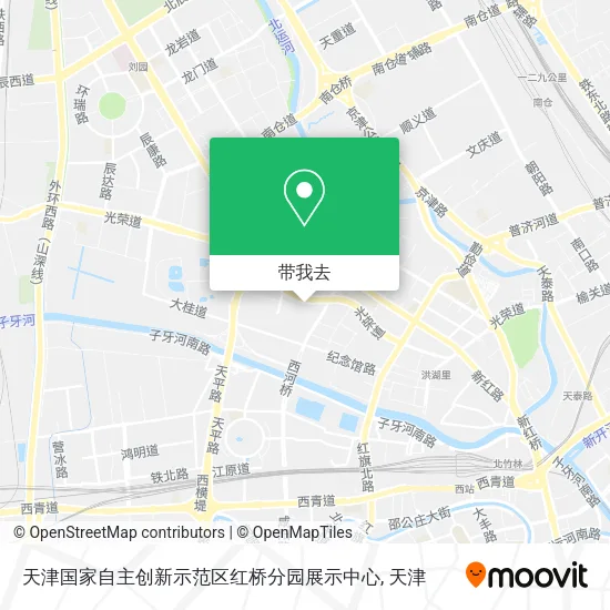 天津国家自主创新示范区红桥分园展示中心地图