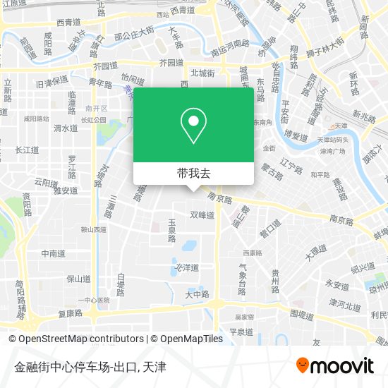 金融街中心停车场-出口地图