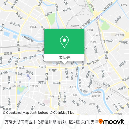 万隆大胡同商业中心新温州服装城11区A座-东门地图