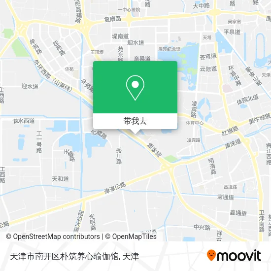 天津市南开区朴筑养心瑜伽馆地图