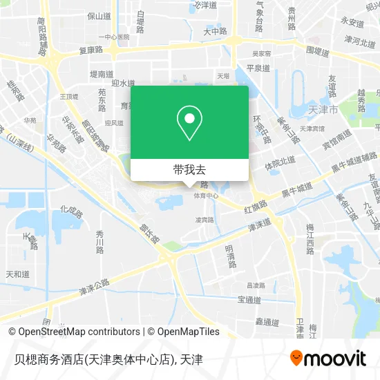贝楒商务酒店(天津奥体中心店)地图