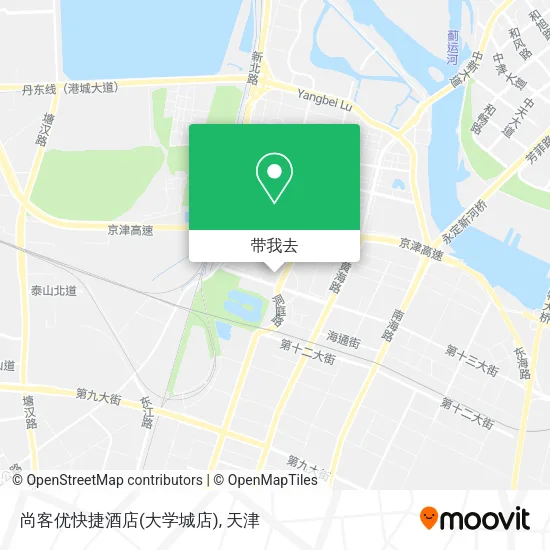 尚客优快捷酒店(大学城店)地图