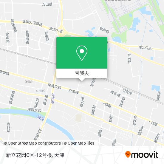 新立花园C区-12号楼地图
