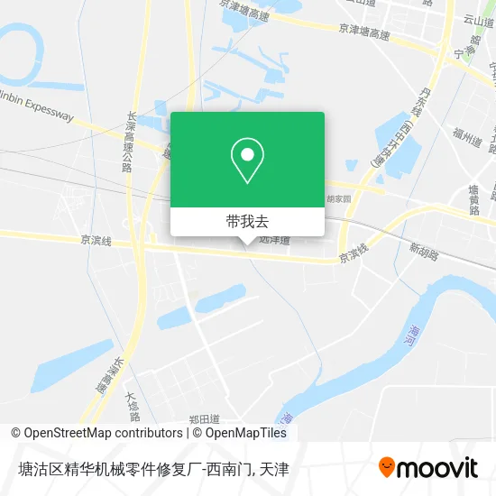 塘沽区精华机械零件修复厂-西南门地图