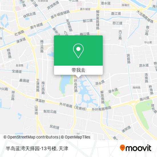 半岛蓝湾天择园-13号楼地图