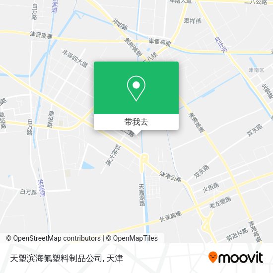 天塑滨海氟塑料制品公司地图