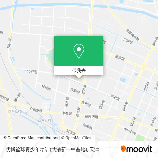 优博篮球青少年培训(武清新一中基地)地图