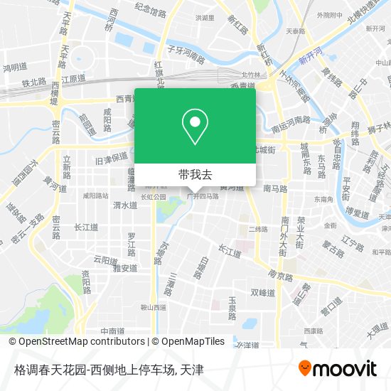 格调春天花园-西侧地上停车场地图
