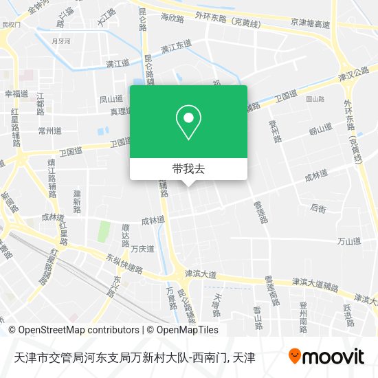 天津市交管局河东支局万新村大队-西南门地图