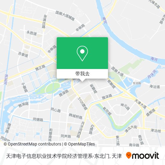 天津电子信息职业技术学院经济管理系-东北门地图