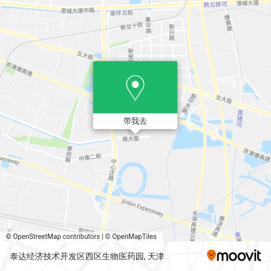 泰达经济技术开发区西区生物医药园地图