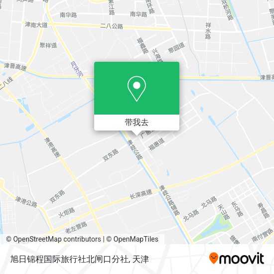 旭日锦程国际旅行社北闸口分社地图