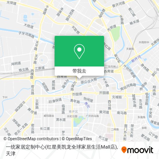一统家居定制中心(红星美凯龙全球家居生活Mall店)地图