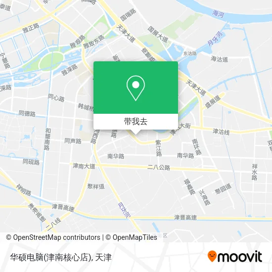 华硕电脑(津南核心店)地图