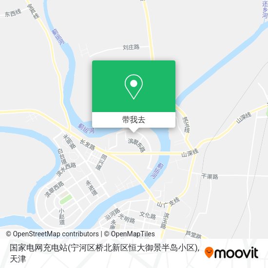 国家电网充电站(宁河区桥北新区恒大御景半岛小区)地图
