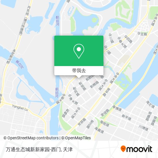 万通生态城新新家园-西门地图