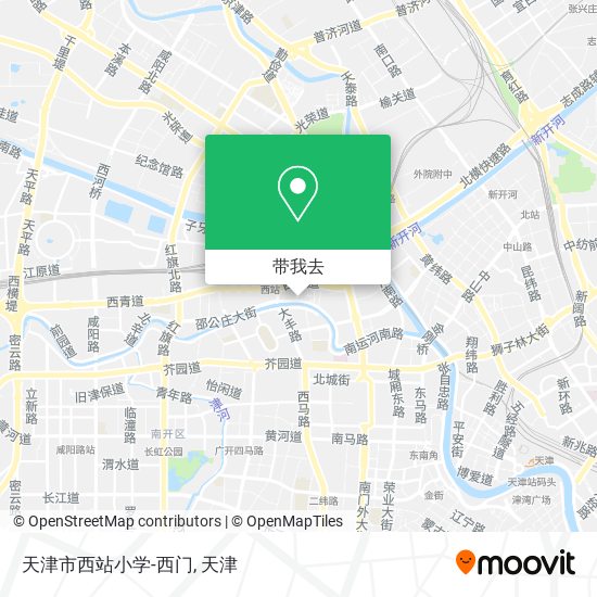 天津市西站小学-西门地图