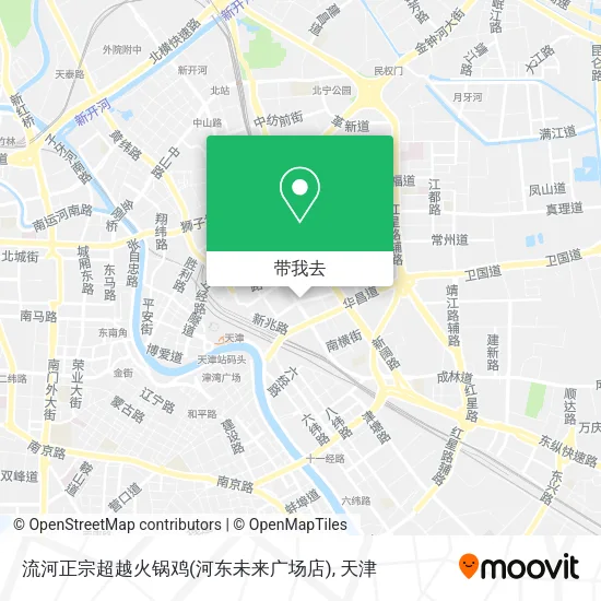 流河正宗超越火锅鸡(河东未来广场店)地图