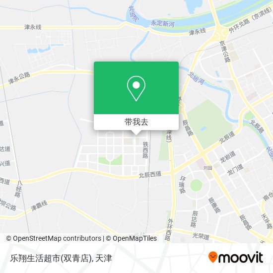 乐翔生活超市(双青店)地图