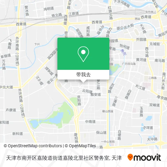 天津市南开区嘉陵道街道嘉陵北里社区警务室地图