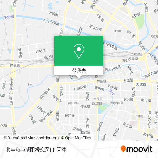 北辛道与咸阳桥交叉口地图