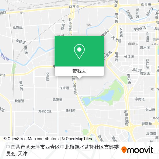 中国共产党天津市西青区中北镇旭水蓝轩社区支部委员会地图