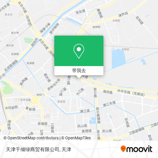 天津千倾绿商贸有限公司地图