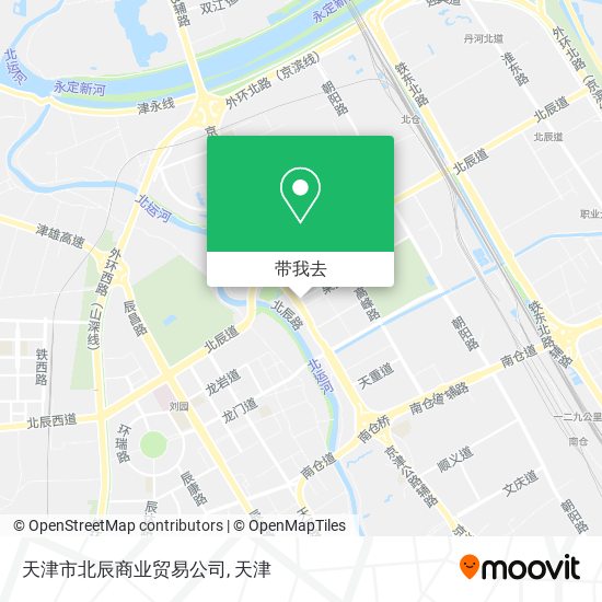天津市北辰商业贸易公司地图