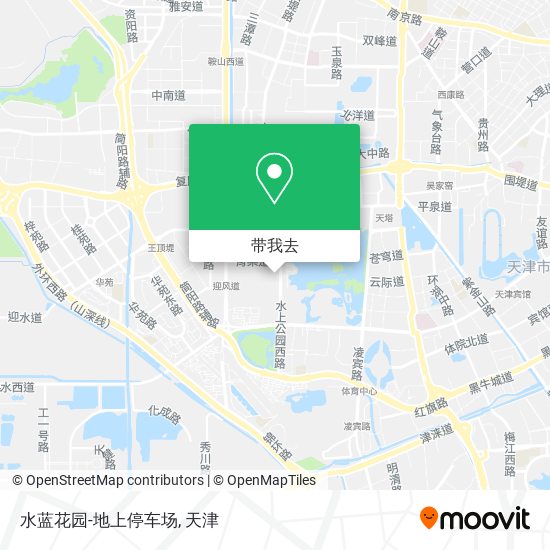 水蓝花园-地上停车场地图