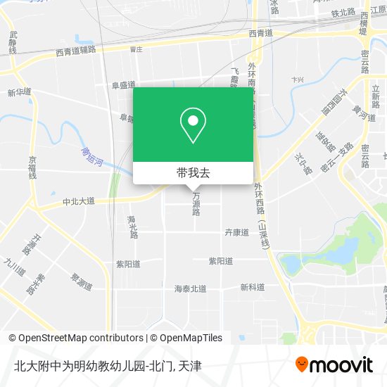 北大附中为明幼教幼儿园-北门地图