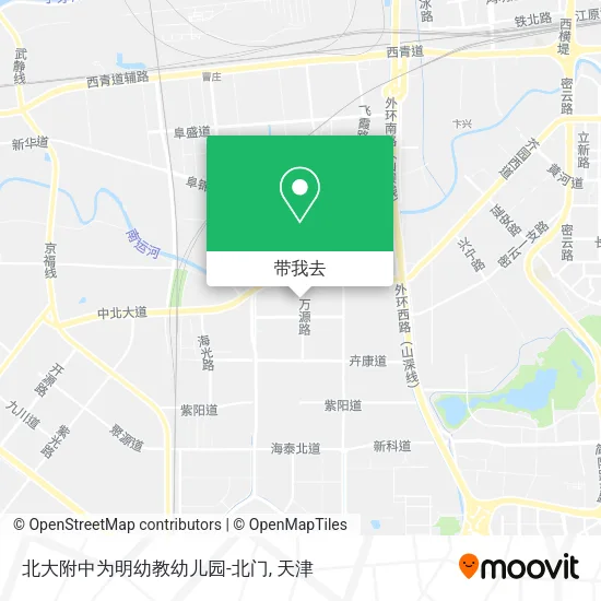 北大附中为明幼教幼儿园-北门地图