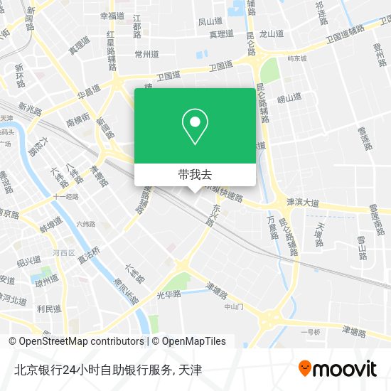 北京银行24小时自助银行服务地图