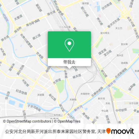 公安河北分局新开河派出所泰来家园社区警务室地图