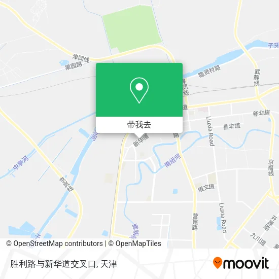 胜利路与新华道交叉口地图