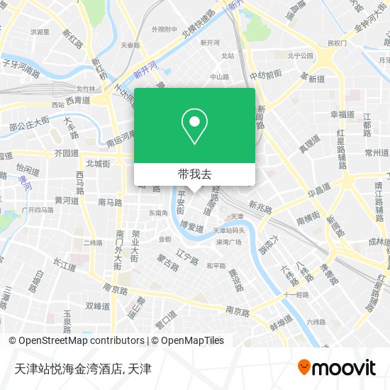天津站悦海金湾酒店地图