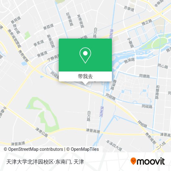 天津大学北洋园校区-东南门地图