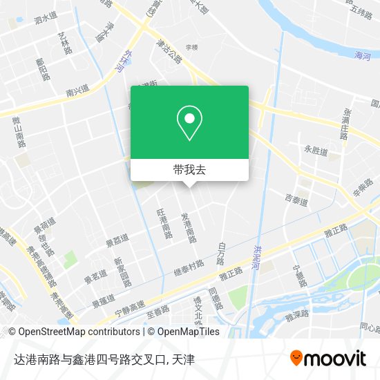 达港南路与鑫港四号路交叉口地图