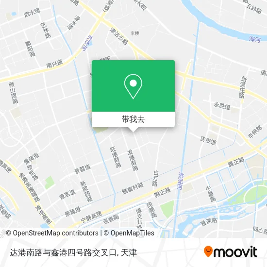 达港南路与鑫港四号路交叉口地图