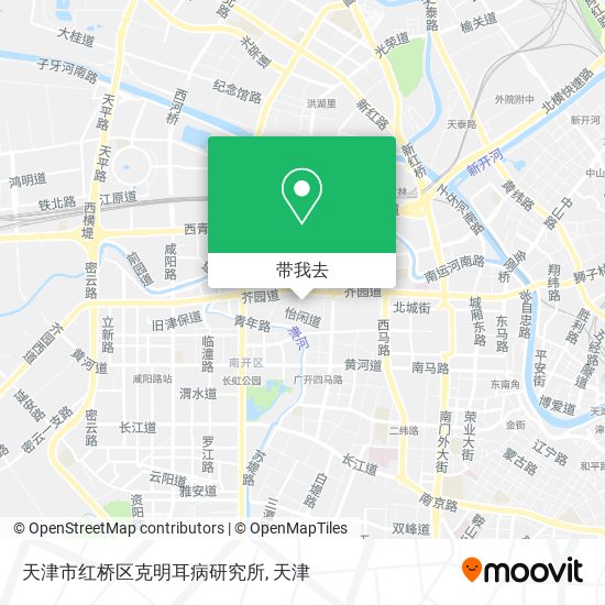 天津市红桥区克明耳病研究所地图