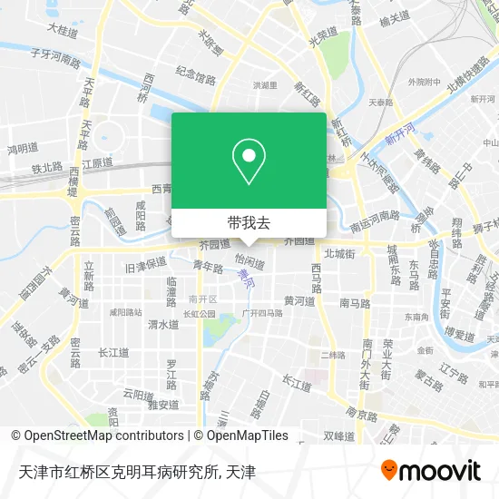 天津市红桥区克明耳病研究所地图