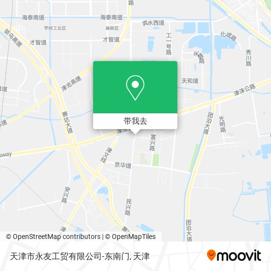 天津市永友工贸有限公司-东南门地图