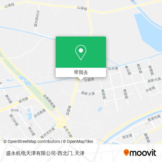 盛永机电天津有限公司-西北门地图