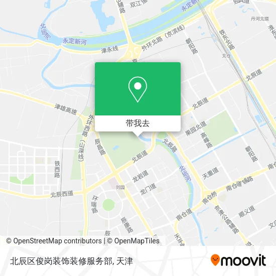 北辰区俊岗装饰装修服务部地图