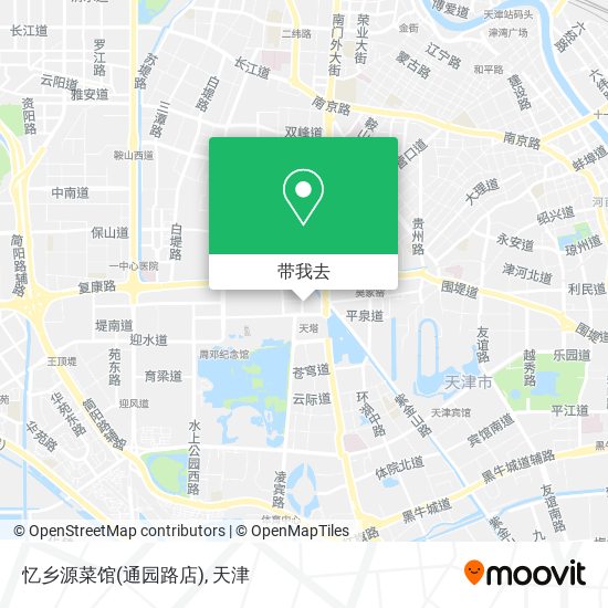 忆乡源菜馆(通园路店)地图