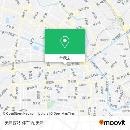 天津西站-停车场地图