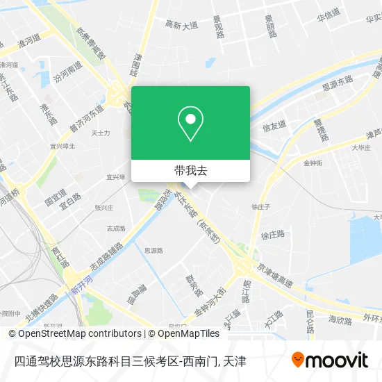 四通驾校思源东路科目三候考区-西南门地图
