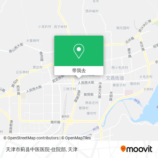 天津市蓟县中医医院-住院部地图