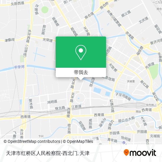 天津市红桥区人民检察院-西北门地图