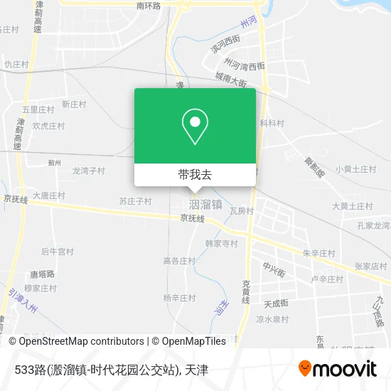 533路(溵溜镇-时代花园公交站)地图